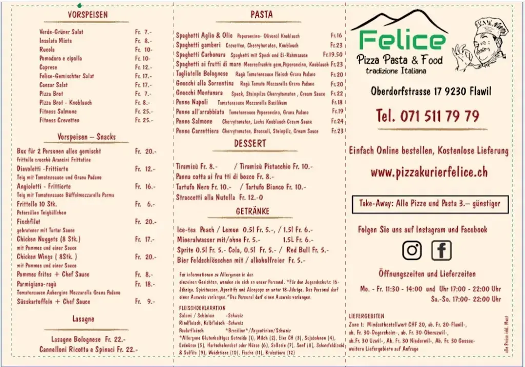 Menu_Pizzakurier Felice_Flawil_image_2