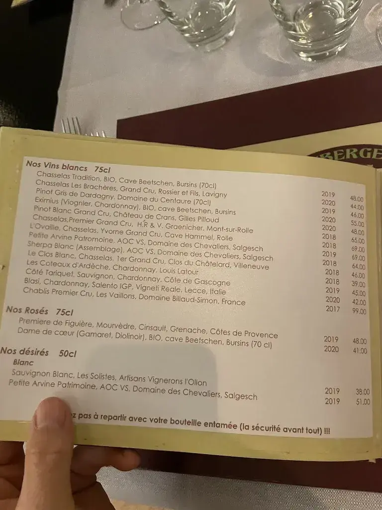 Menu_Auberge Communale de Prangins_Prangins_image_1