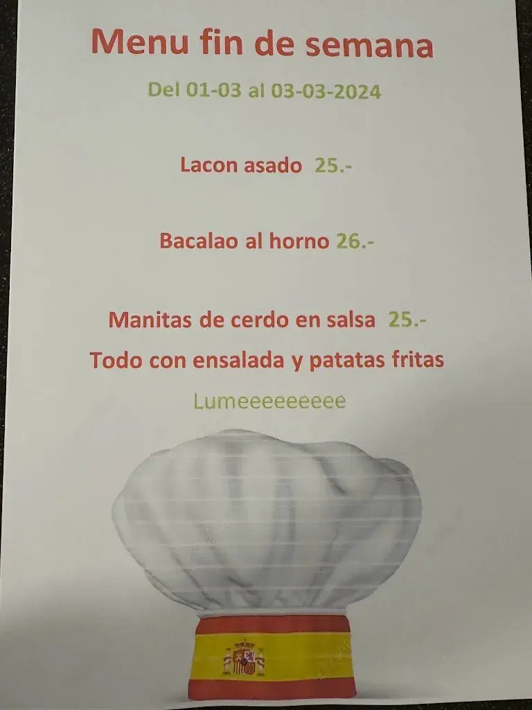 Menu_Restaurante la tribuna de calvo_Bern_image_2