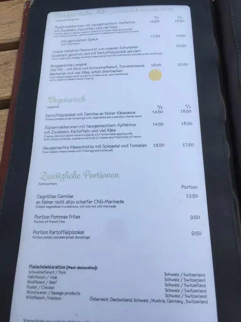 Menu_Bergrestaurant Brüggerstuba_Arosa_image_3