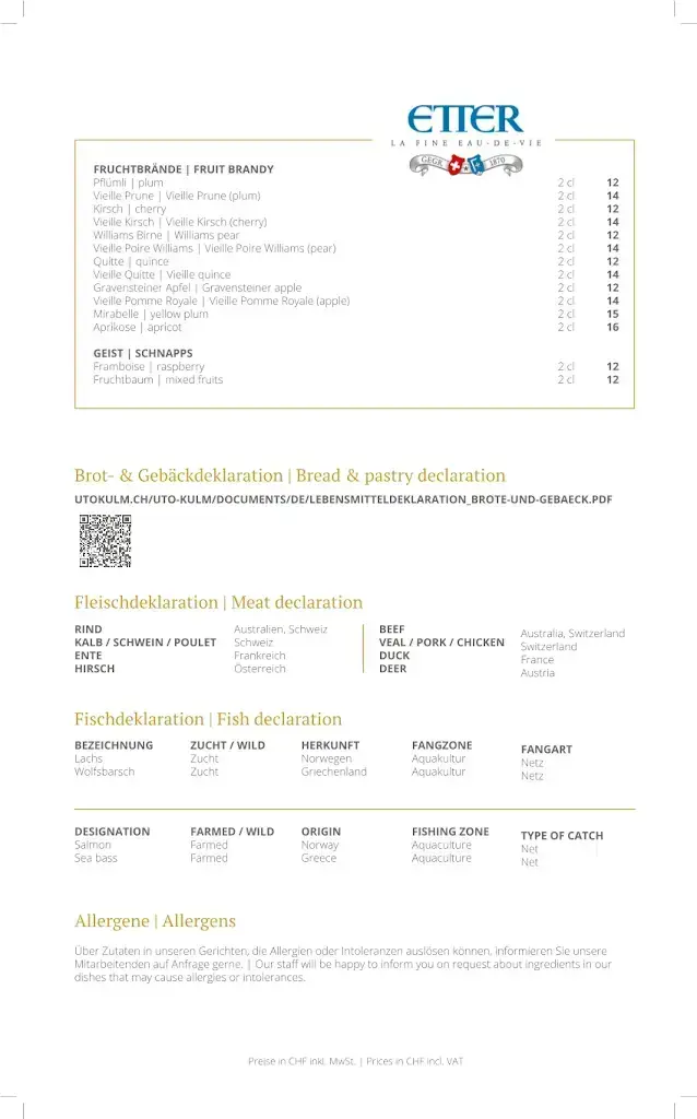 Menü_Restaurant UTO KULM - Top of Zurich_Uetliberg_Bild_3