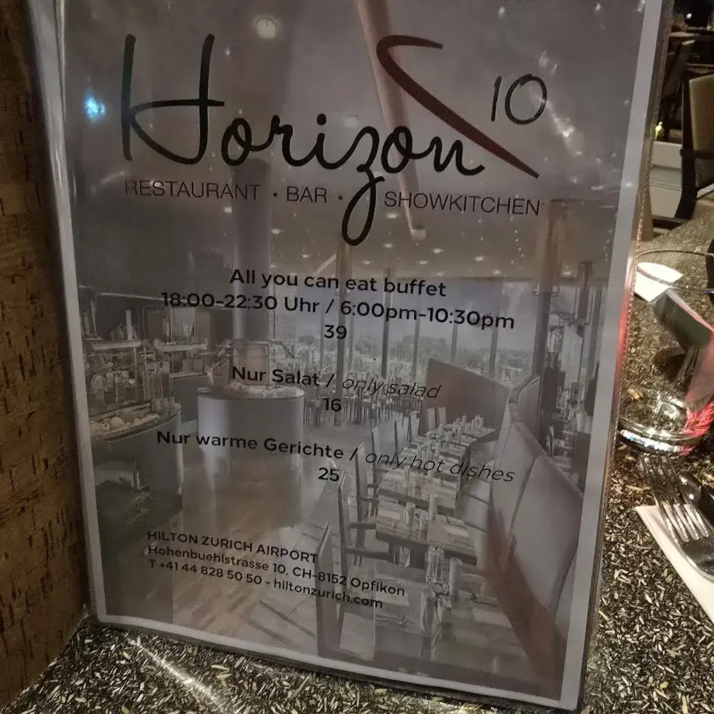 Menu_Restaurant Horizon10 @Hilton Zurich Airport_Opfikon_imagen_1