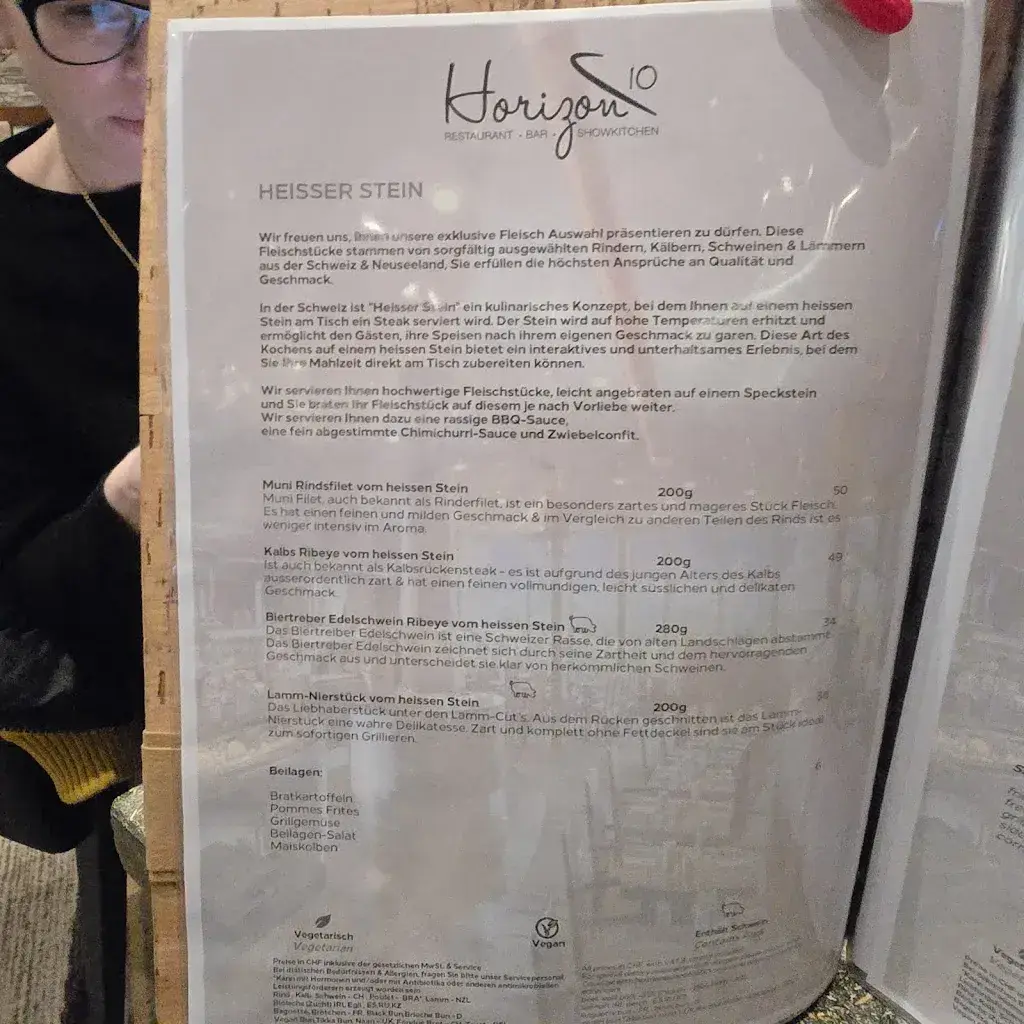 Menu_Restaurant Horizon10 @Hilton Zurich Airport_Opfikon_imagen_2