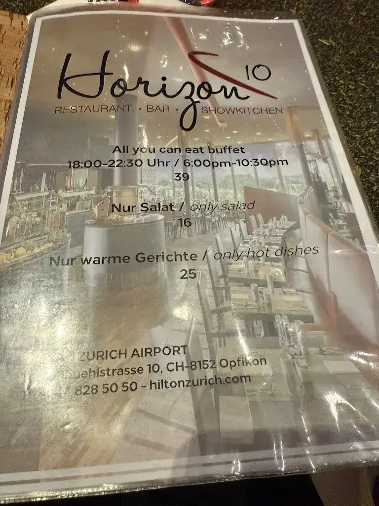 Menu_Restaurant Horizon10 @Hilton Zurich Airport_Opfikon_imagen_3