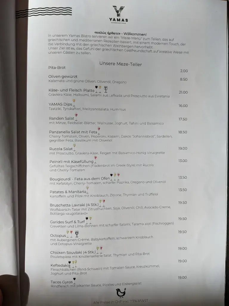 Menu_YAMAS Bistro Wine Bar_Zürich_imagen_2
