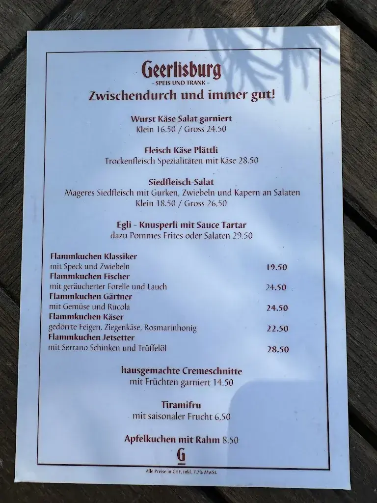 Menu_Restaurant Geerlisburg_Kloten_imagen_2