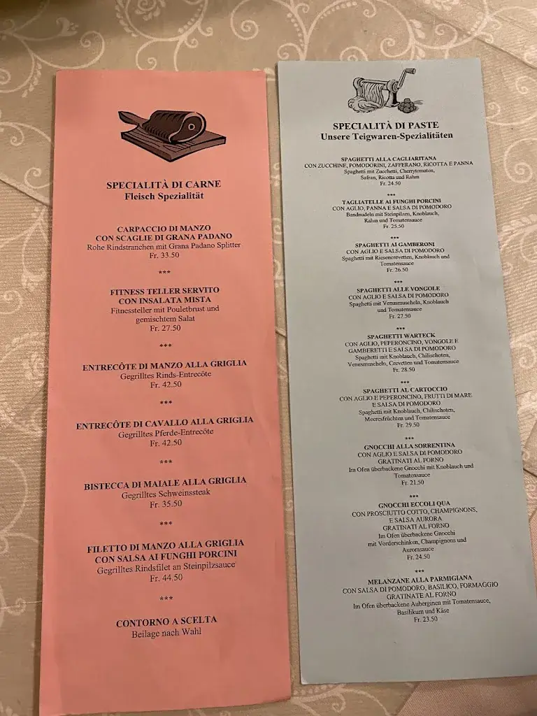 Restaurant Warteck R. Mohan_Bern_menu_image_1