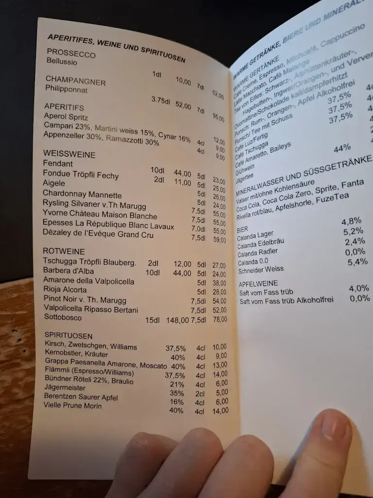 Menu_Tschugga in Parpan_Parpan_image_4