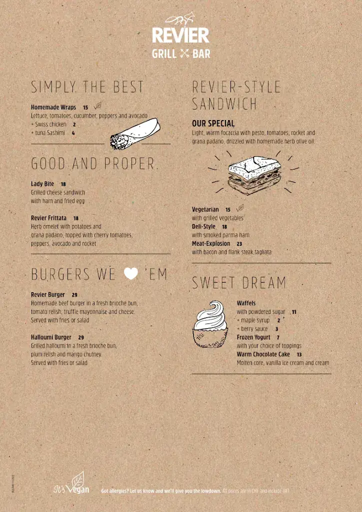 Menu_Revier Bar & Grill Lenzerheide_Lenzerheide_image_1