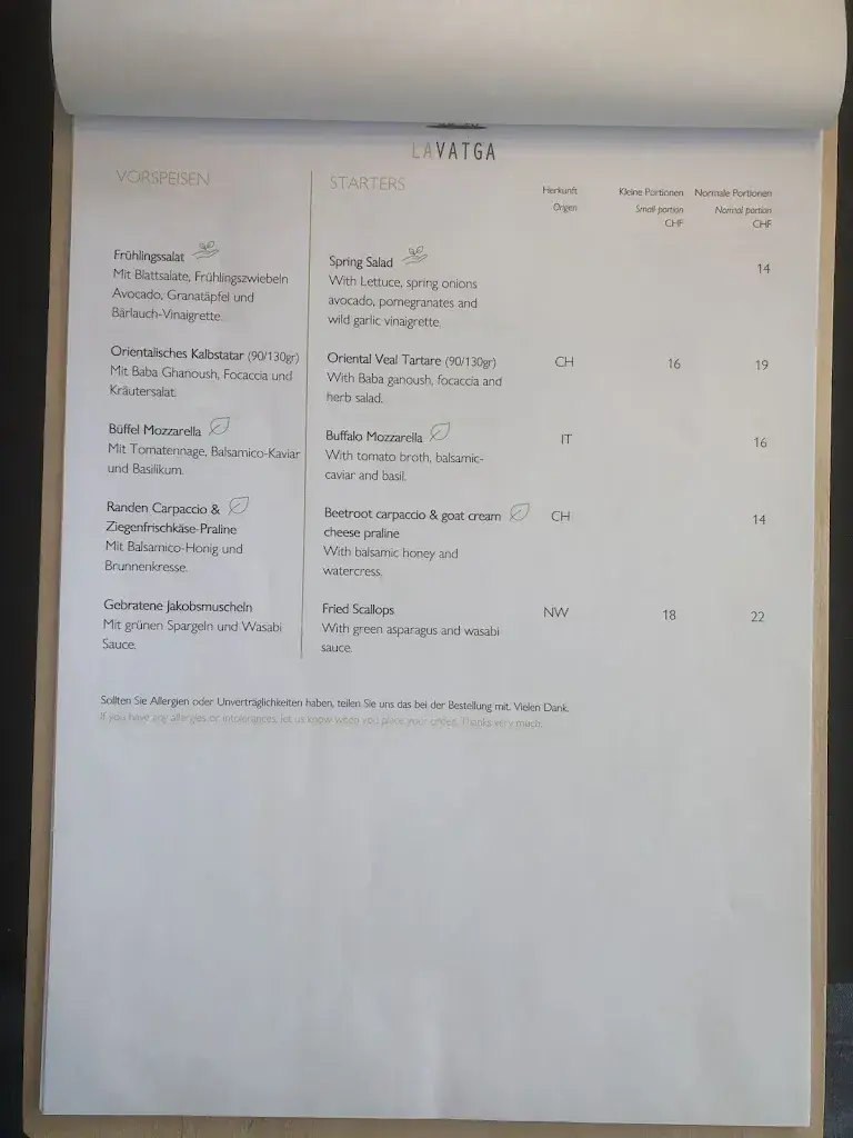 Menü_La Vatga_Lenzerheide_Bild_2
