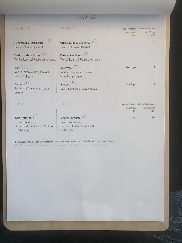 Menü_La Vatga_Lenzerheide_Bild_3