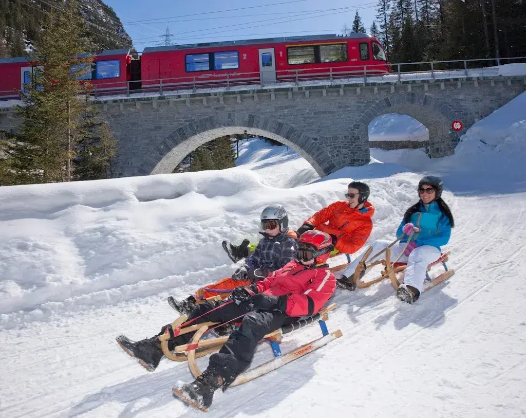 Preda-Bergün Schlittelabenteuer ristorante a Preda