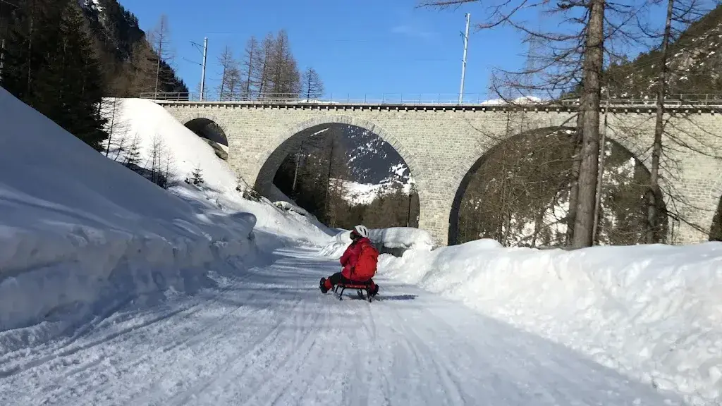 Schlittelbahn Preda Bergün restaurant à Bergün/Bravuogn