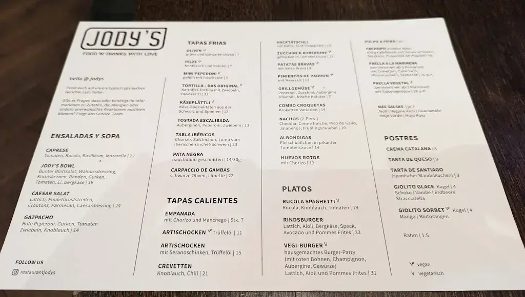 JODY'S Restaurant & Bar_Davos Platz_menu_image_1