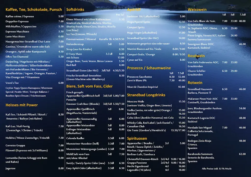 Menu_Bachi's Strandbad Davos_Davos_image_2