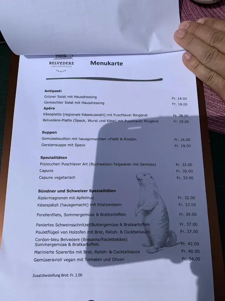 Menu_Casa Ristorante Belvedere_Alp Grüm_image_2