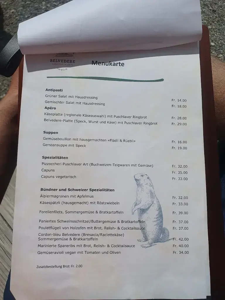 Menu_Casa Ristorante Belvedere_Alp Grüm_image_3