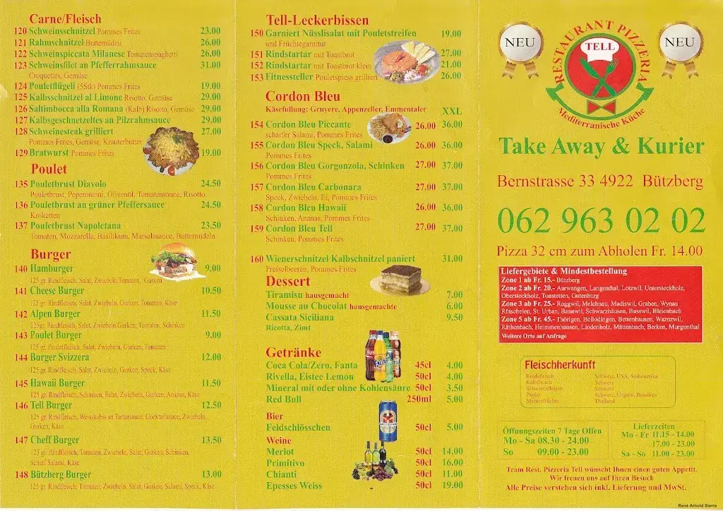 Menu_Restaurant-Pizzeria Tell_Thunstetten_image_1