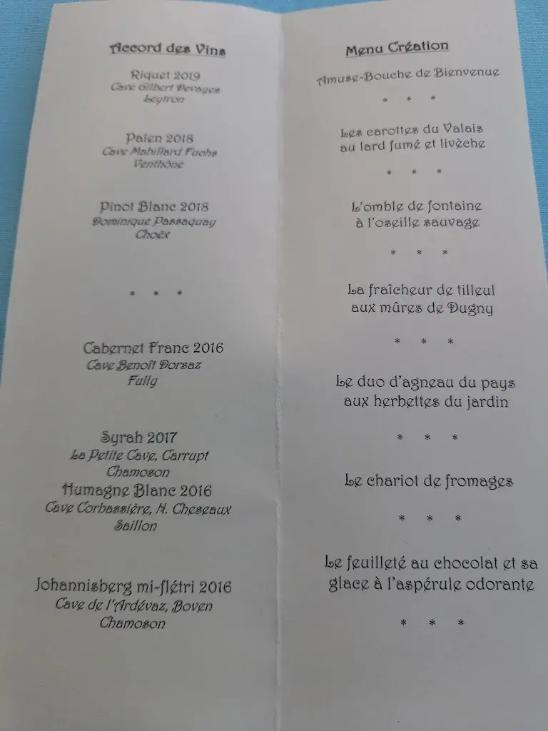 Menu_Le Soleil de Dugny_Dugny (Leytron)_image_2