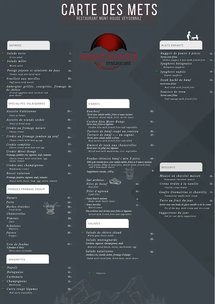 Menu_Restaurant Le Mont-Rouge Veysonnaz_Veysonnaz_image_1