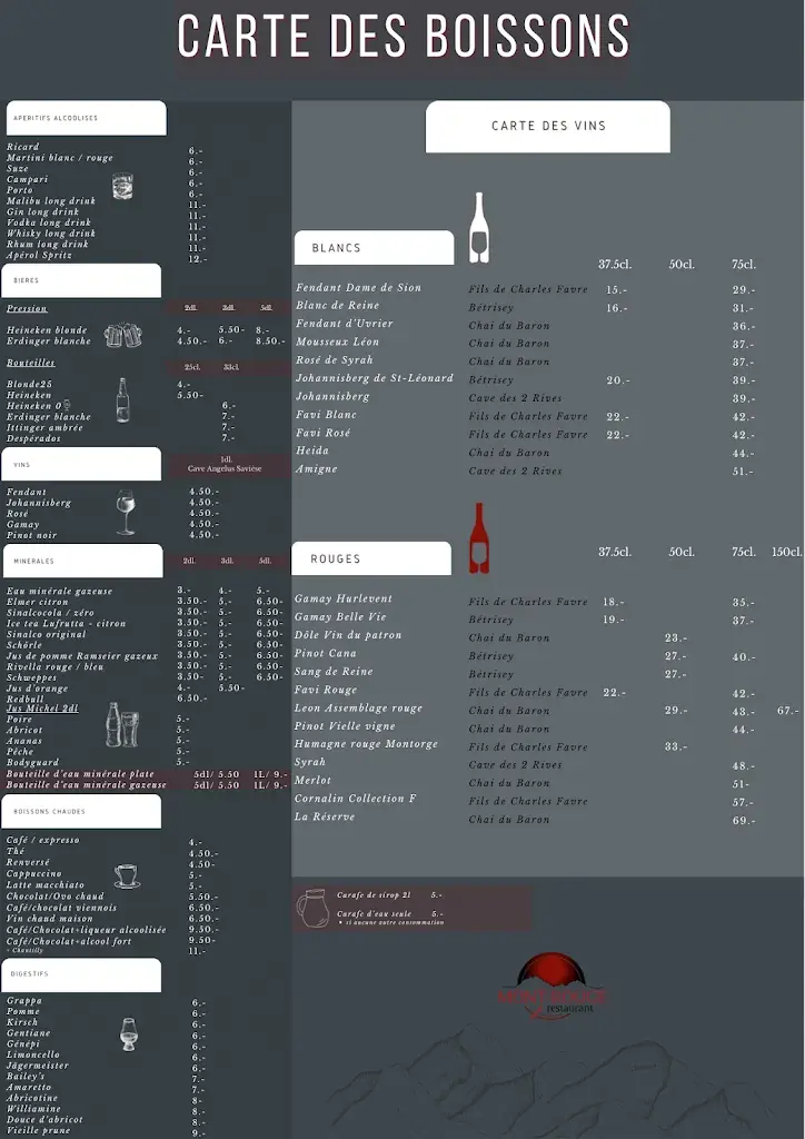 Menu_Restaurant Le Mont-Rouge Veysonnaz_Veysonnaz_image_2