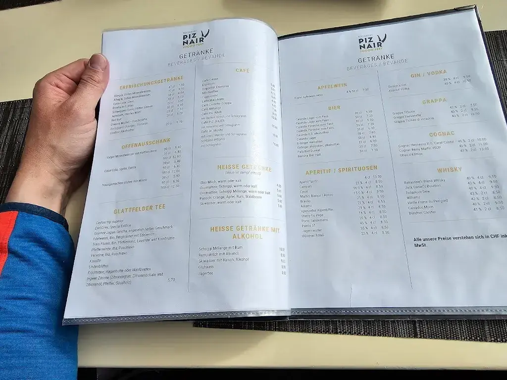 Menu_Restaurant Piz Nair 10'000 feet_St Moritz_image_4