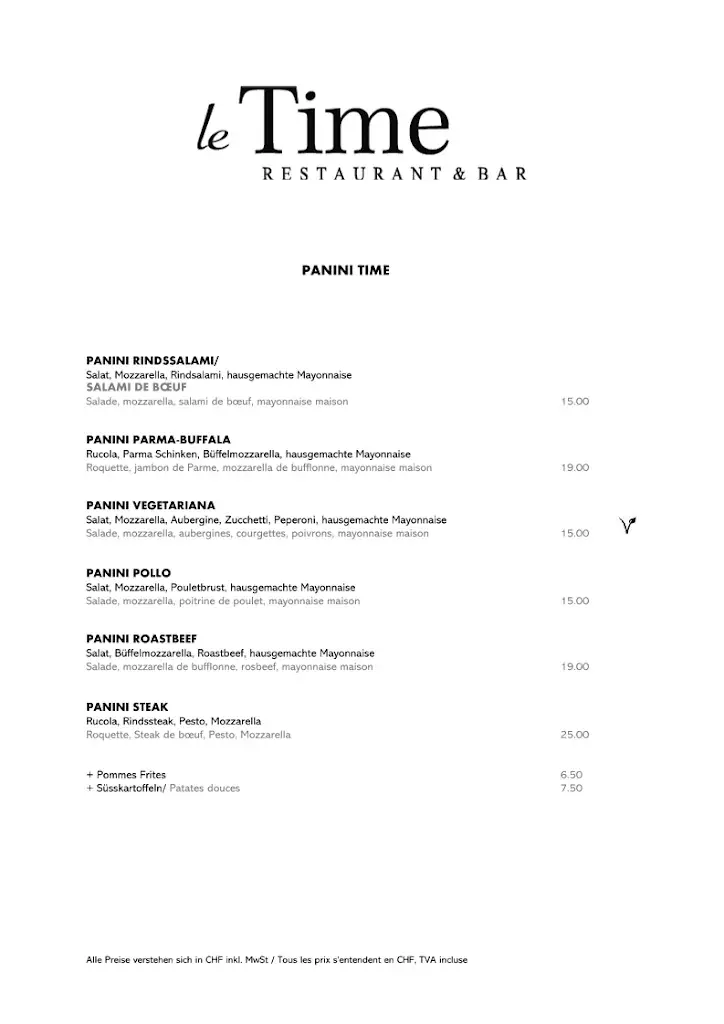 Menü_Le Time Restaurant Bar_Biel_Bild_2