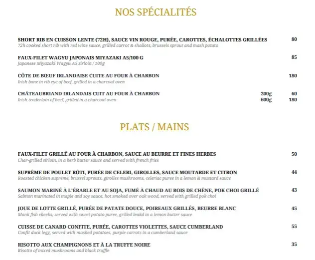 Menu_The Foundry Restaurant, Bar and Terrace._Genève_image_2