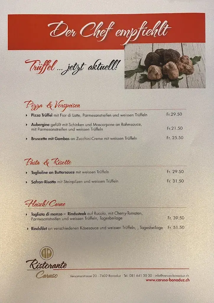 Menu_Pizzeria Caruso_Bonaduz_image_1
