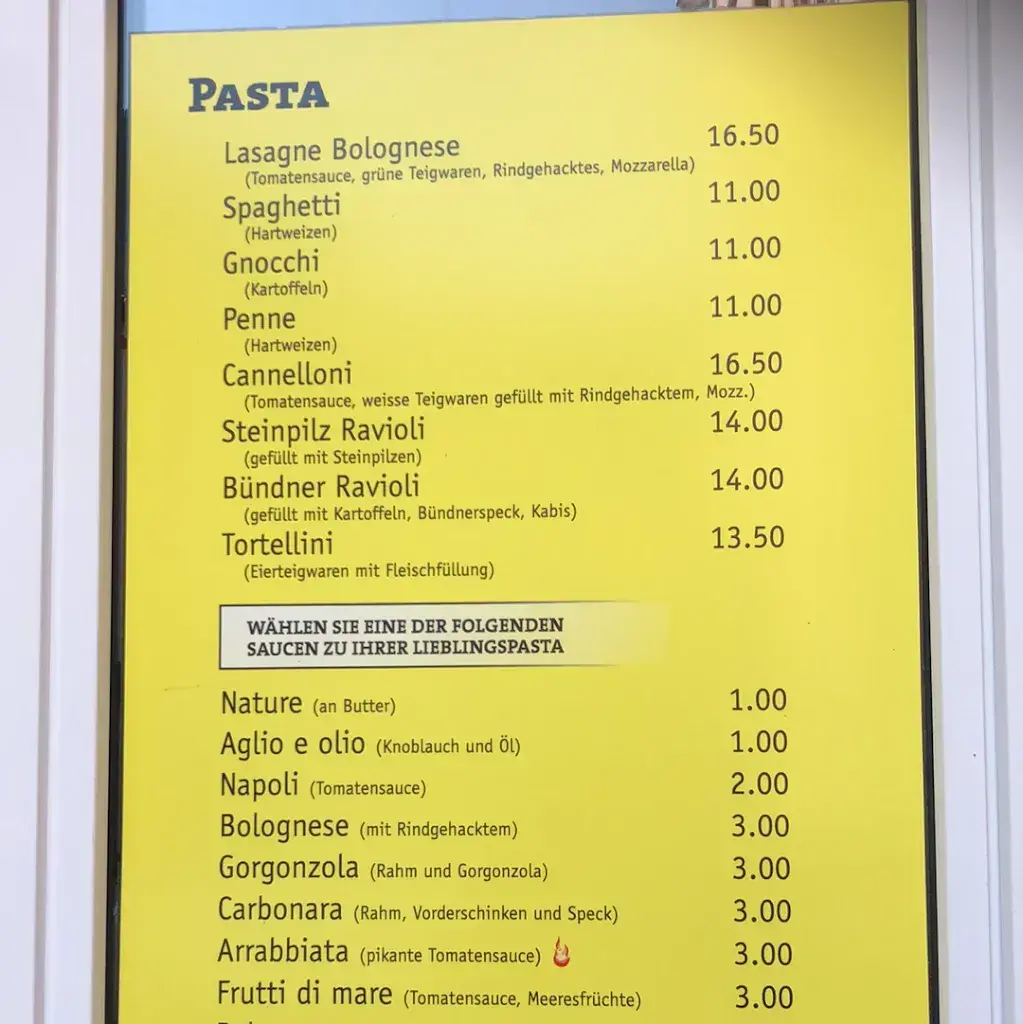 Menu_Pizzakurier La Mamma Thusis_Thusis_immagine_4