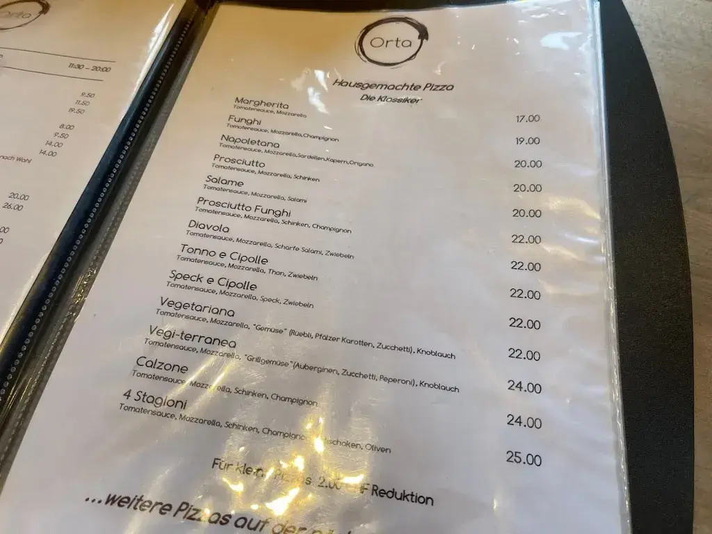 Menu_Pizzeria Orta_Lohn_image_2