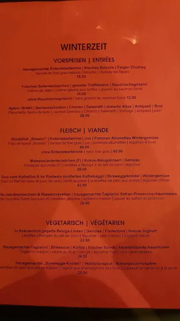 Menu_Restaurant l'arcade_Biel_image_4