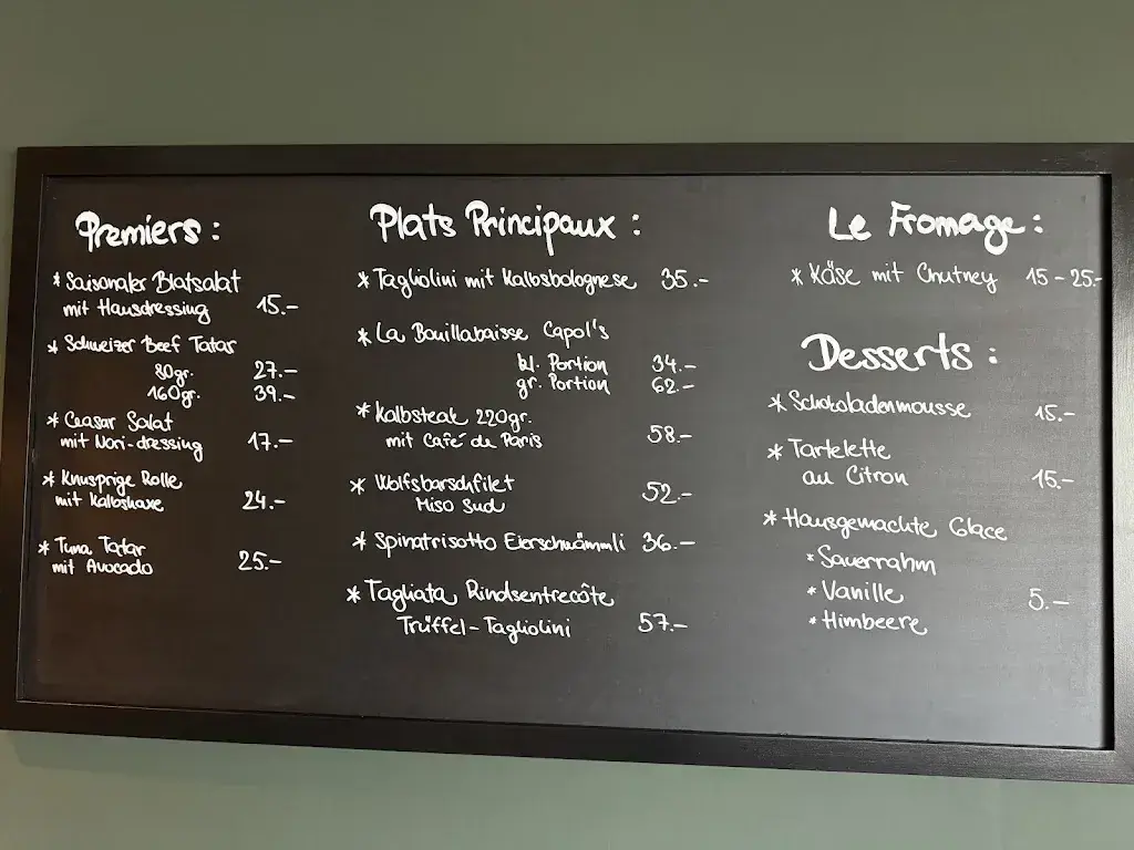 Menu_Capol`s Bistronomie & Vinothèque_Flims Dorf_image_1