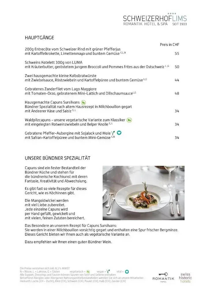 Menu_Schweizerhof Flims: Restaurant Belle Epoque_Flims_image_3