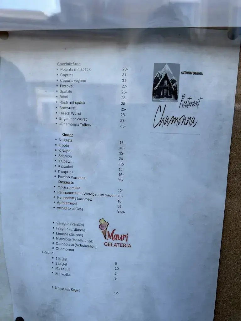 Restaurant Chamonna restaurante en Scuol