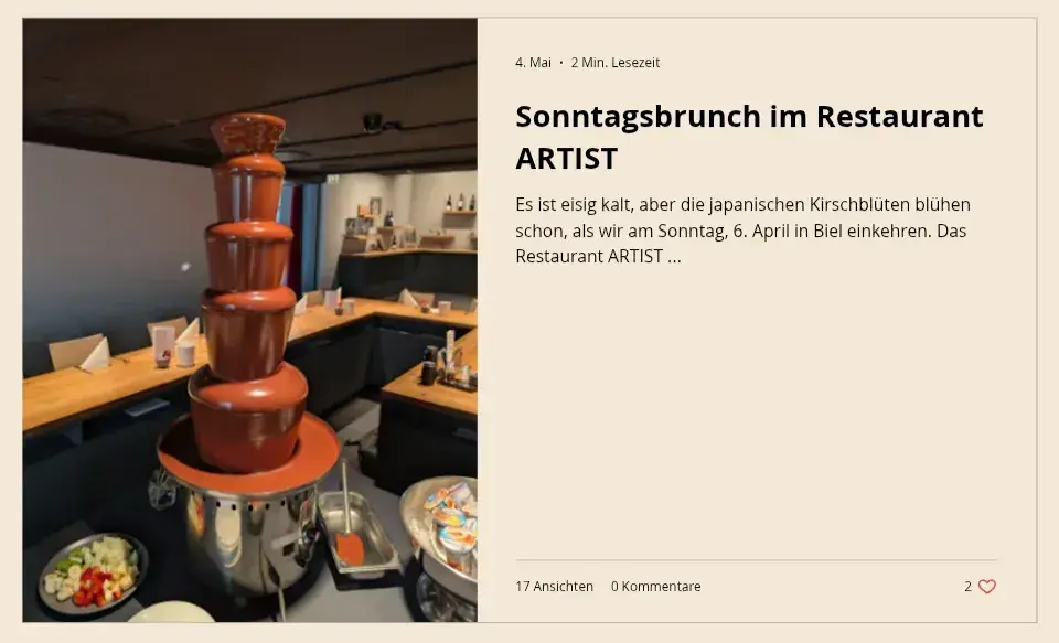 Yasmine_Restaurant ARTIST_Biel_review