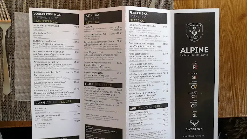 Menu_Restaurant Piste 21_Samedan_image_2