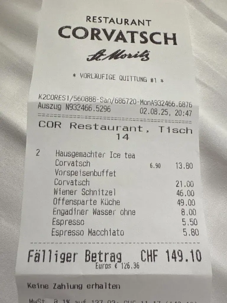 Daniel Steffen_RESTAURANT CORVATSCH_St. Moritz_review
