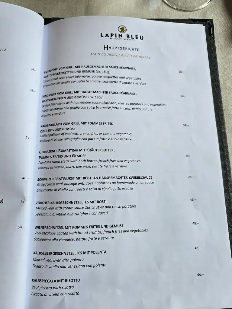 Menu_Lapin Bleu_St. Moritz_immagine_2