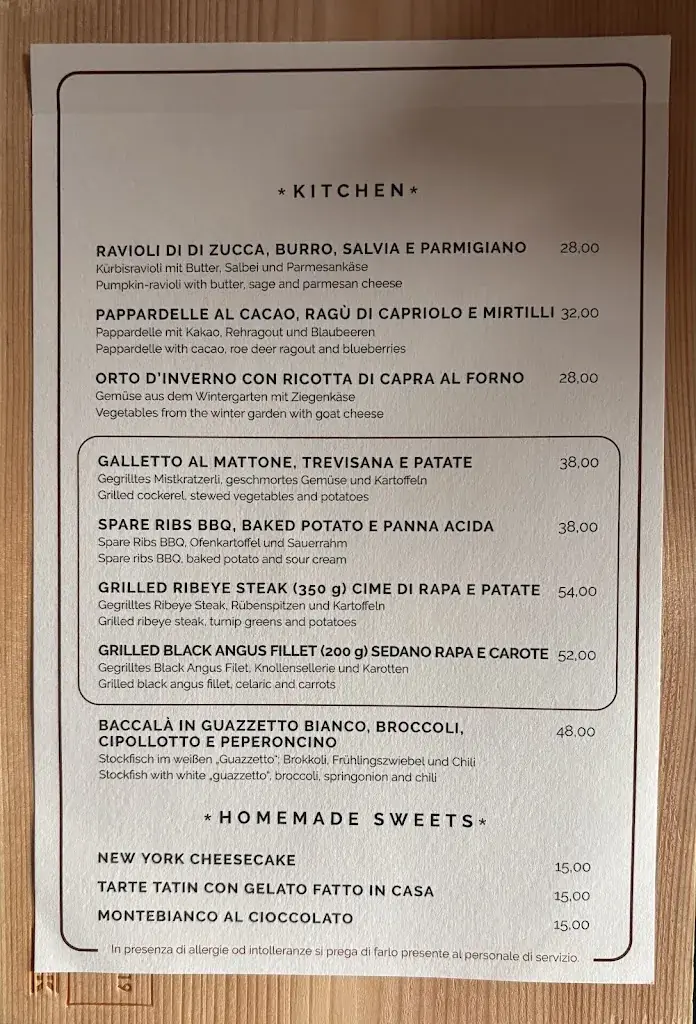 Menu_The Hut, Wine Food & Wood_Silvaplana_immagine_2