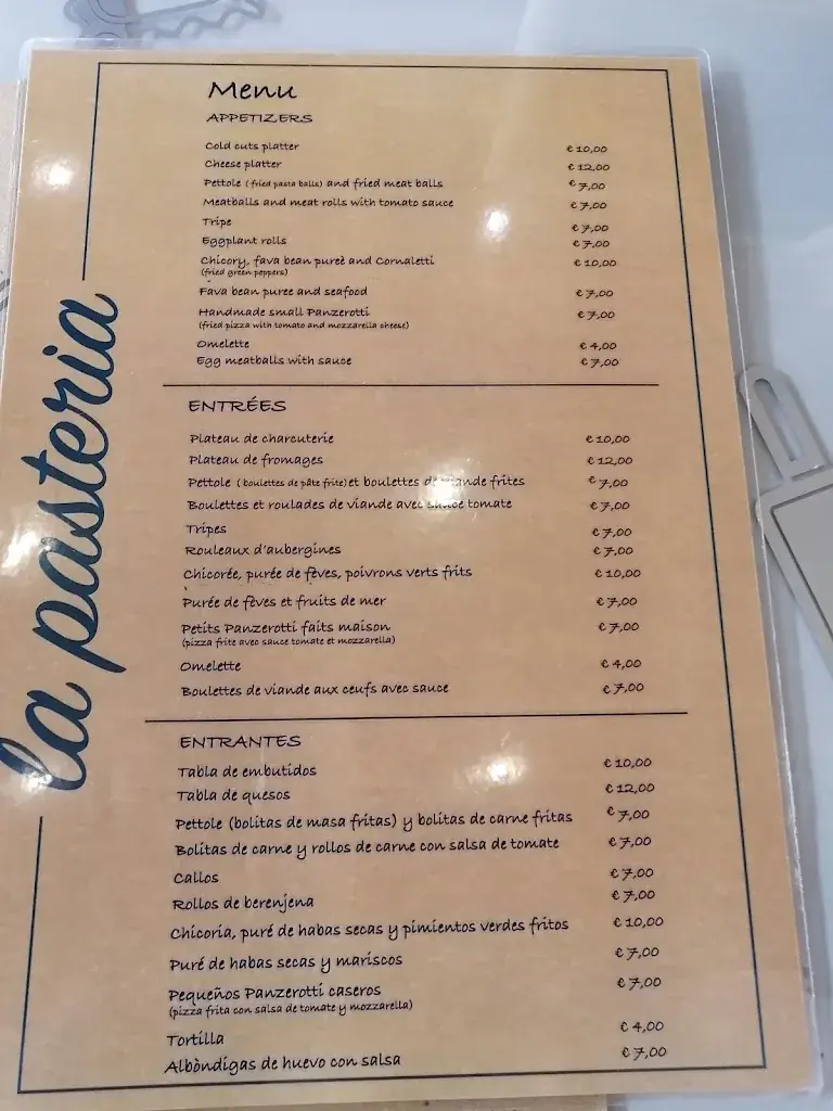Menu_La Pasteria_Italy_image_3