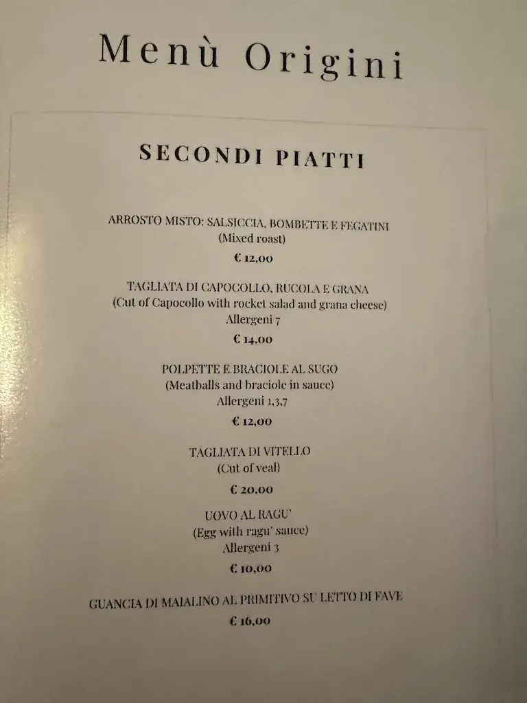 Menu_Origini - Osteria Martina Franca_Italy_image_3