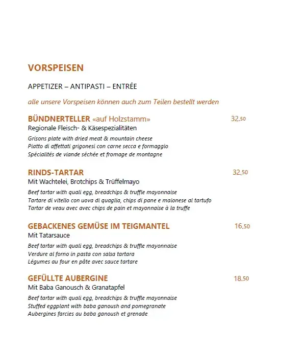 Menu_Restorant Stüva Engiadina_Silvaplana_image_4