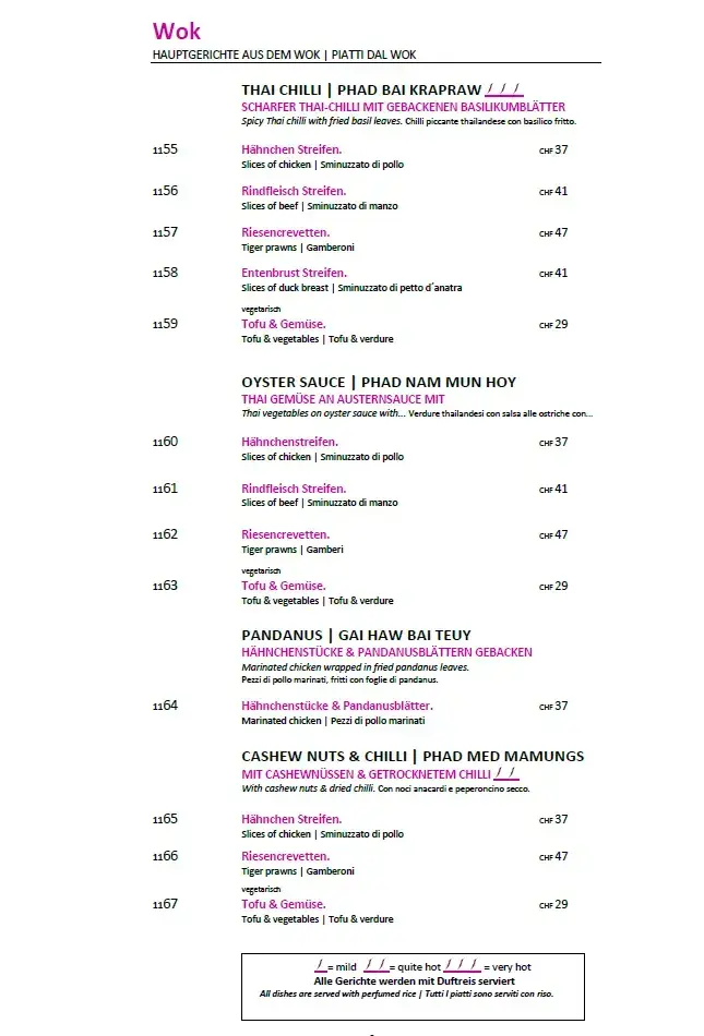 Thailando Restaurant restaurant in Silvaplana