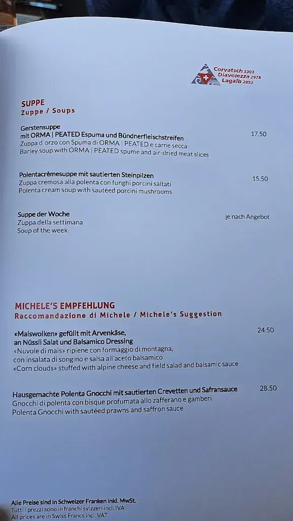 Restaurant 3303_Silvaplana_menu_image_1