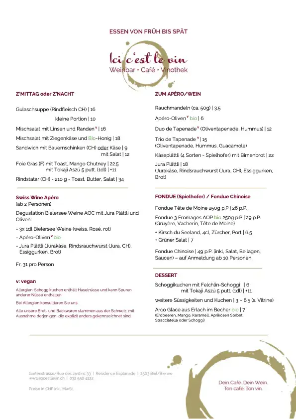 Menu_Ici c'est le vin - Weinbar • Bistro • Vinothek_Biel_image_2