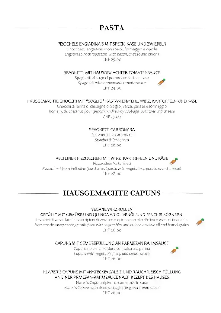 Menu_Restaurant und Konditorei Klarer_Zuoz_image_1