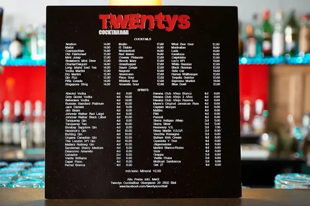 Twentys Cocktailbar_Biel_menu_image_1
