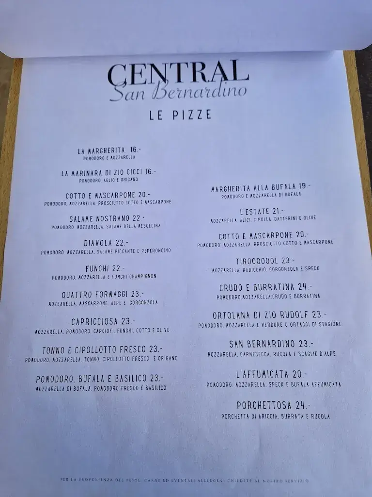 Menu_Ristorante Central San Bernardino_San Bernardino_image_2