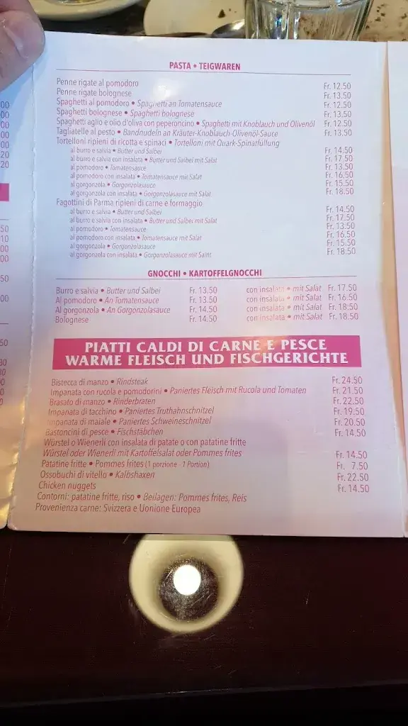 Menü_Ristorante La Terrazza_San Bernardino_Bild_3